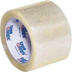 Tape Logic - 3" x 55 Yd Clear Acrylic Adhesive Packaging Tape - Polypropylene Film Backing, 2.6 mil Thick, 24.7 Lb Tensile Strength - Industrial Tool & Supply