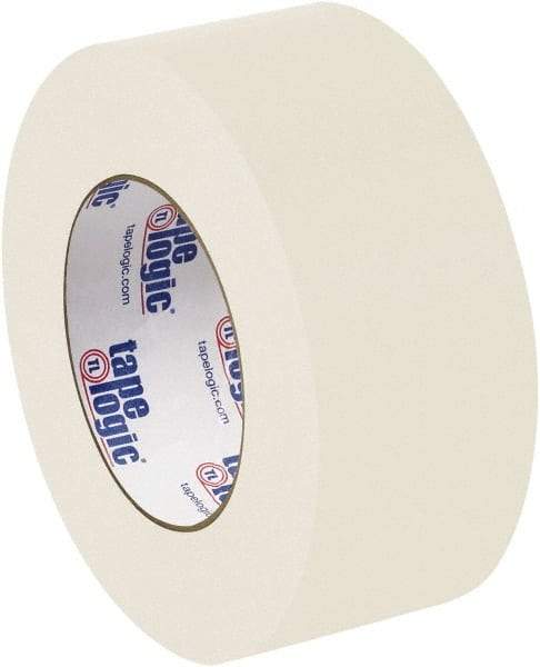 Tape Logic - 2" x 60 Yd Natural White Rubber Adhesive Packaging Tape - Paper Backing, 8 mil Thick - Industrial Tool & Supply