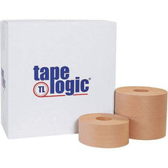Tape Logic - 70mm x 375' Kraft Water Activated Adhesive Packaging Tape - Paper Backing, 5 mil Thick - Industrial Tool & Supply