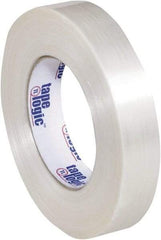 Tape Logic - 1" x 60 Yd Clear Hot Melt Adhesive Strapping Tape - Polypropylene Film Backing, 5.9 mil Thick, 320 Lb Tensile Strength - Industrial Tool & Supply