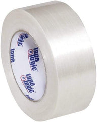 Tape Logic - 2" x 60 Yd Clear Hot Melt Adhesive Strapping Tape - Polypropylene Film Backing, 5.1 mil Thick, 275 Lb Tensile Strength - Industrial Tool & Supply