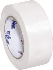 Tape Logic - 2" x 60 Yd Clear Hot Melt Adhesive Strapping Tape - Polypropylene Film Backing, 4.3 mil Thick, 156 Lb Tensile Strength - Industrial Tool & Supply