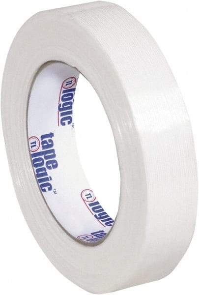 Tape Logic - 1" x 60 Yd Clear Hot Melt Adhesive Strapping Tape - Polypropylene Film Backing, 4.3 mil Thick, 156 Lb Tensile Strength - Industrial Tool & Supply