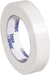 Tape Logic - 1" x 60 Yd Clear Hot Melt Adhesive Strapping Tape - Polypropylene Film Backing, 4.3 mil Thick, 156 Lb Tensile Strength - Industrial Tool & Supply