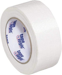 Tape Logic - 2" x 60 Yd Clear Hot Melt Adhesive Strapping Tape - Polypropylene Film Backing, 3.9 mil Thick, 100 Lb Tensile Strength - Industrial Tool & Supply