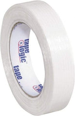 Tape Logic - 1" x 60 Yd Clear Hot Melt Adhesive Strapping Tape - Polypropylene Film Backing, 3.9 mil Thick, 100 Lb Tensile Strength - Industrial Tool & Supply