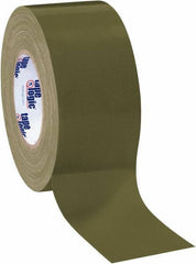 Tape Logic - 3" x 60 Yds Olive Green Duct Tape - 10 mil, Rubber Adhesive - Industrial Tool & Supply