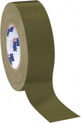 Tape Logic - 2" x 60 Yds Olive Green Duct Tape - 10 mil, Rubber Adhesive - Industrial Tool & Supply