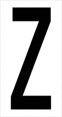 Tape Logic - 3-1/2" Long, Black/White Vinyl Letters - For Multi-Use - Industrial Tool & Supply