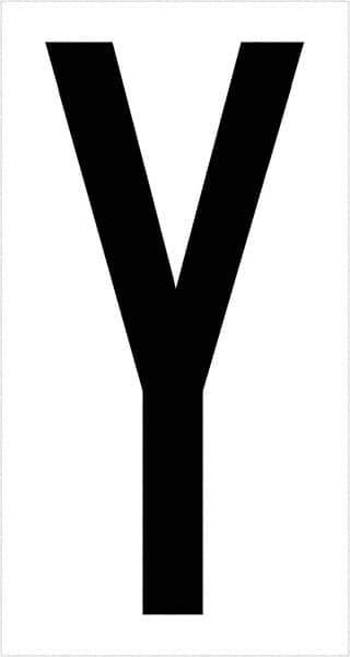 Tape Logic - 3-1/2" Long, Black/White Vinyl Letters - For Multi-Use - Industrial Tool & Supply