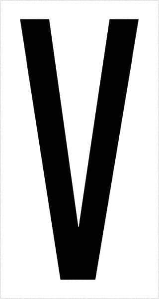 Tape Logic - 3-1/2" Long, Black/White Vinyl Letters - For Multi-Use - Industrial Tool & Supply