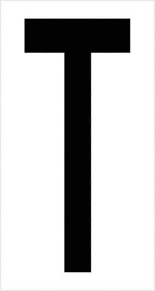 Tape Logic - 3-1/2" Long, Black/White Vinyl Letters - For Multi-Use - Industrial Tool & Supply