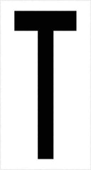 Tape Logic - 3-1/2" Long, Black/White Vinyl Letters - For Multi-Use - Industrial Tool & Supply