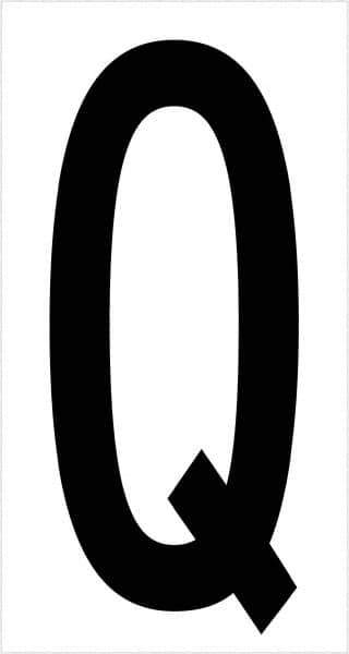 Tape Logic - 3-1/2" Long, Black/White Vinyl Letters - For Multi-Use - Industrial Tool & Supply