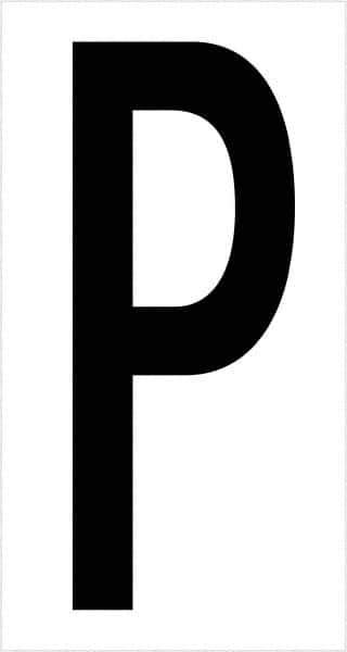 Tape Logic - 3-1/2" Long, Black/White Vinyl Letters - For Multi-Use - Industrial Tool & Supply