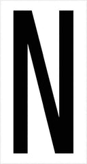 Tape Logic - 3-1/2" Long, Black/White Vinyl Letters - For Multi-Use - Industrial Tool & Supply