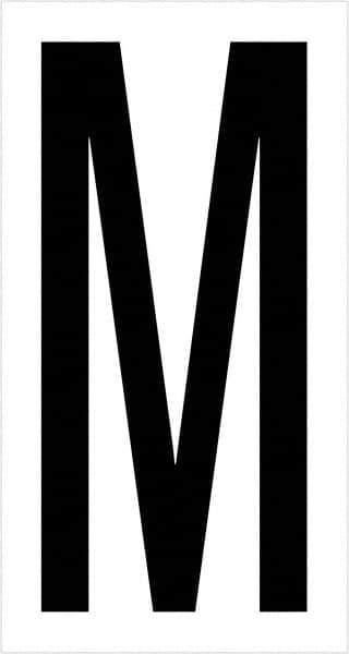 Tape Logic - 3-1/2" Long, Black/White Vinyl Letters - For Multi-Use - Industrial Tool & Supply