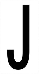 Tape Logic - 3-1/2" Long, Black/White Vinyl Letters - For Multi-Use - Industrial Tool & Supply