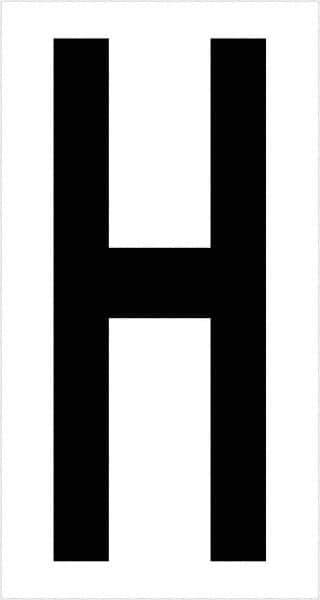 Tape Logic - 3-1/2" Long, Black/White Vinyl Letters - For Multi-Use - Industrial Tool & Supply