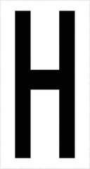 Tape Logic - 3-1/2" Long, Black/White Vinyl Letters - For Multi-Use - Industrial Tool & Supply