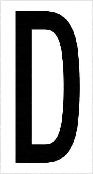 Tape Logic - 3-1/2" Long, Black/White Vinyl Letters - For Multi-Use - Industrial Tool & Supply