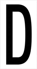 Tape Logic - 3-1/2" Long, Black/White Vinyl Letters - For Multi-Use - Industrial Tool & Supply