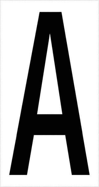 Tape Logic - 3-1/2" Long, Black/White Vinyl Letters - For Multi-Use - Industrial Tool & Supply