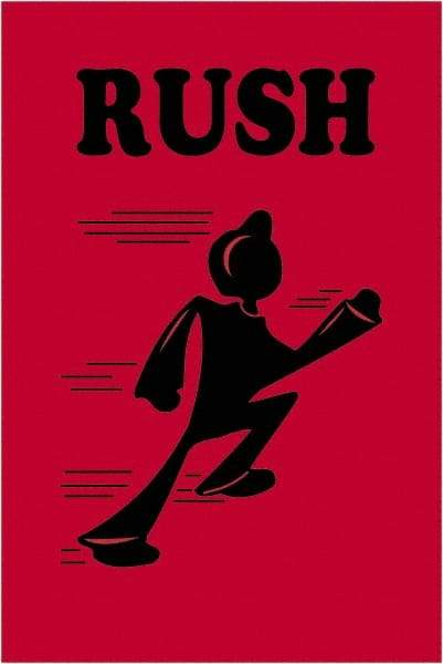 Tape Logic - 3" Long, Fluorescent Red Paper Shipping Label - For Multi-Use - Industrial Tool & Supply