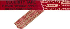 Tape Logic - 9" Long, Red Security Tape - For Multi-Use - Industrial Tool & Supply