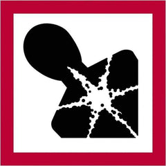 Tape Logic - 2" Long, Red, Black on White Paper D.O.T. Labels - For Multi-Use - Industrial Tool & Supply