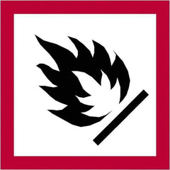 Tape Logic - 2" Long, Red, Black on White Paper D.O.T. Labels - For Multi-Use - Industrial Tool & Supply