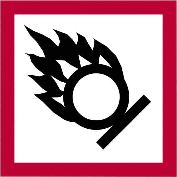 Tape Logic - 1" Long, Red, Black on White Paper D.O.T. Labels - For Multi-Use - Industrial Tool & Supply