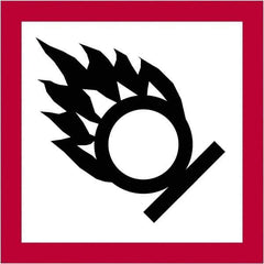 Tape Logic - 1" Long, Red, Black on White Paper D.O.T. Labels - For Multi-Use - Industrial Tool & Supply
