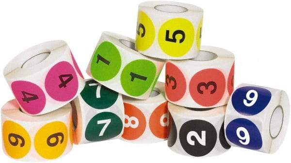 Tape Logic - 2" Long, Various Paper Inventory Labels - For Multi-Use - Industrial Tool & Supply