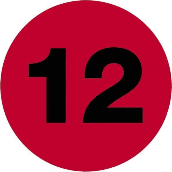 Tape Logic - 2" Long, Fluorescent Red Paper Inventory Labels - For Multi-Use - Industrial Tool & Supply