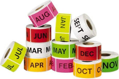 Tape Logic - 3" Long, Assorted Paper Inventory Labels - For Multi-Use - Industrial Tool & Supply