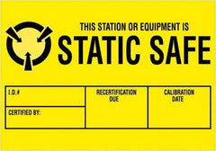 Tape Logic - 3" Long, Black & Yellow Paper Shipping Label - For Multi-Use - Industrial Tool & Supply
