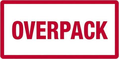 Tape Logic - 6" Long, Red/White Paper D.O.T. Labels - For Multi-Use - Industrial Tool & Supply