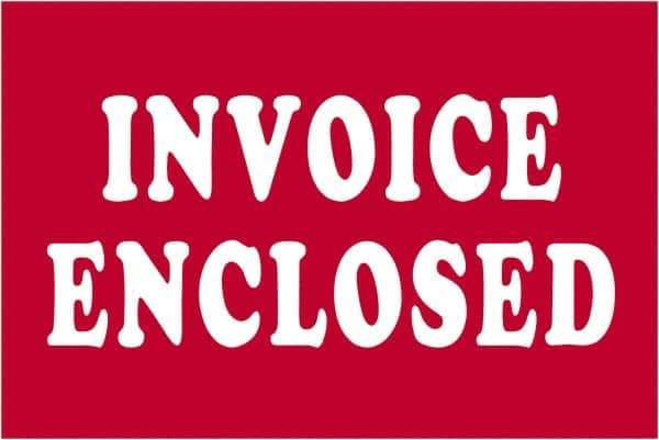 Tape Logic - 3" Long, Red/White Paper Shipping Label - For Multi-Use - Industrial Tool & Supply