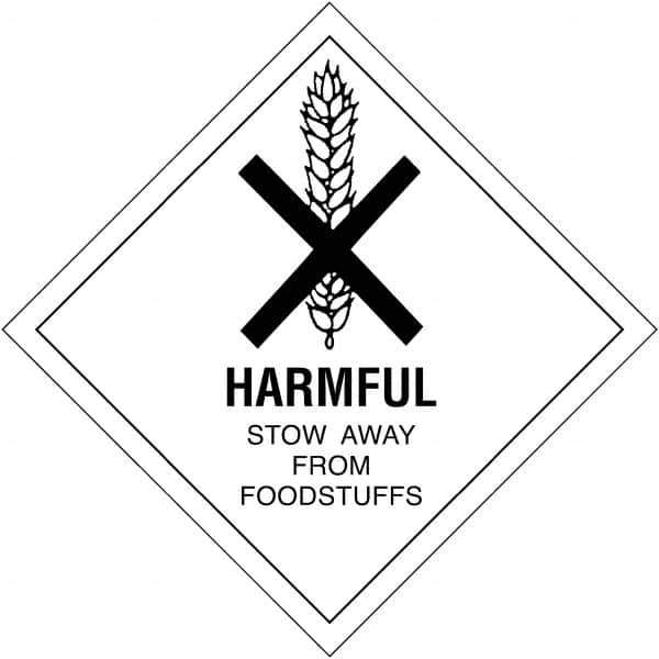 Tape Logic - 4" Long, Black/White Paper D.O.T. Labels - For Multi-Use - Industrial Tool & Supply