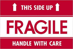 Tape Logic - 3" Long, Red/White Paper Shipping Label - For Multi-Use - Industrial Tool & Supply