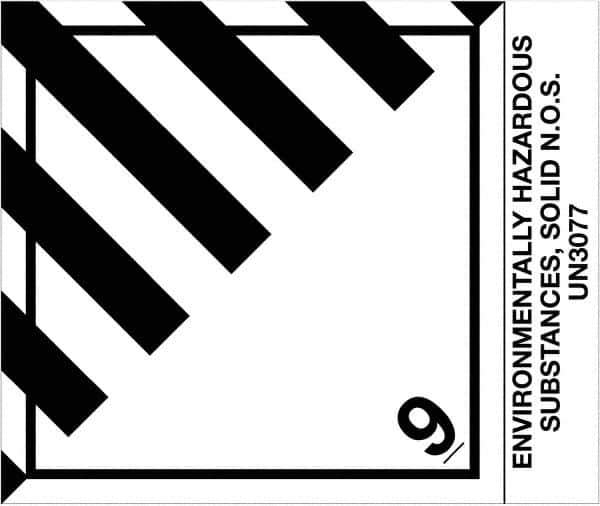 Tape Logic - 4-3/4" Long, Black/White Paper D.O.T. Labels - For Multi-Use - Industrial Tool & Supply