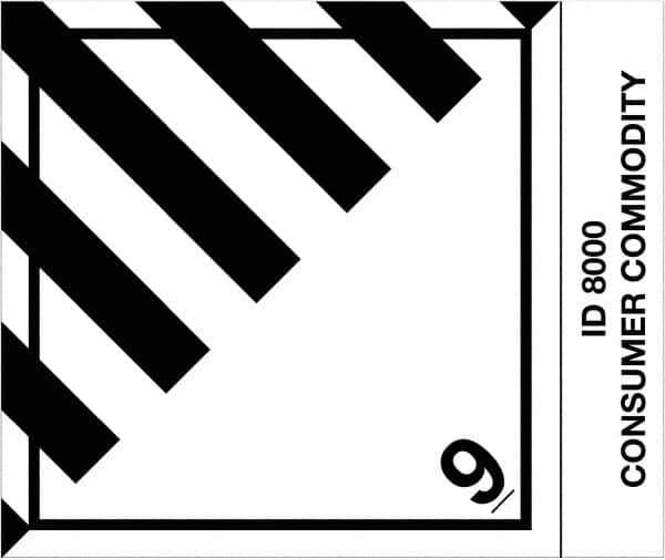 Tape Logic - 4-3/4" Long, Black/White Paper D.O.T. Labels - For Multi-Use - Industrial Tool & Supply