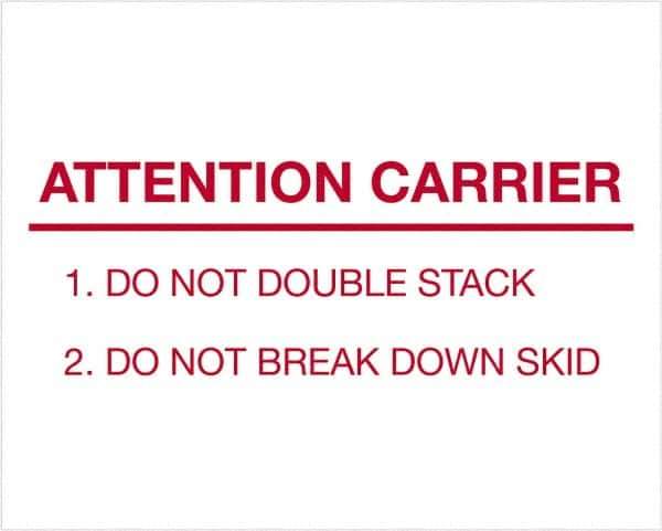 Tape Logic - 10" Long, Red/White Paper Shipping Label - For Multi-Use - Industrial Tool & Supply