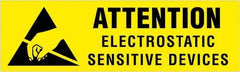 Tape Logic - 1-1/4" Long, Black & Yellow Paper Shipping Label - For Multi-Use - Industrial Tool & Supply