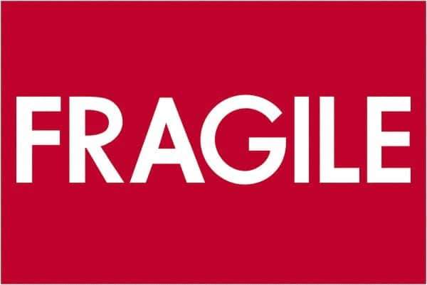 Tape Logic - 3" Long, Red/White Paper Shipping Label - For Multi-Use - Industrial Tool & Supply