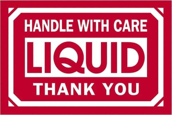 Tape Logic - 3" Long, Red/White Paper Shipping Label - For Multi-Use - Industrial Tool & Supply