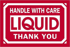 Tape Logic - 3" Long, Red/White Paper Shipping Label - For Multi-Use - Industrial Tool & Supply