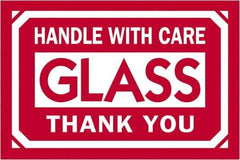 Tape Logic - 3" Long, Red/White Paper Shipping Label - For Multi-Use - Industrial Tool & Supply