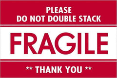 Tape Logic - 3" Long, Red/White Paper Shipping Label - For Multi-Use - Industrial Tool & Supply